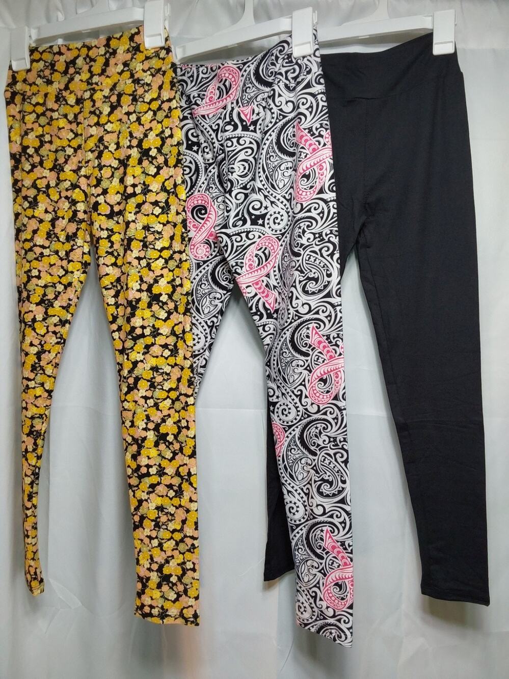 LuLaRoe Tween Multicolor High-Waist Ankle Leggings 3 Pack #K4